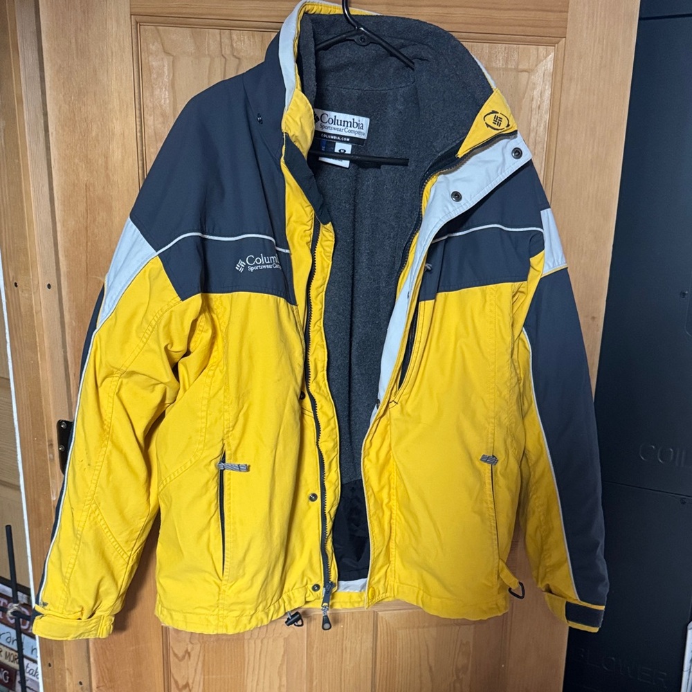 3 in 1 Columbia Two-Tone Yellow and Gray Jacket